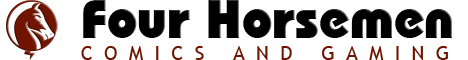 Four Horsemen Comics and Gaming Banner